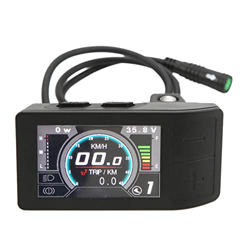 Cryfokt Medidor de Pantalla LCD de Bicicleta Eléctrica Panel de Control de Pantalla LCD para Bicicletas Eléctricas de 24 V, 36 V Y 48 V Kit de Convers en oferta