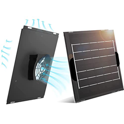HIPIPES Ventilador De Energía Solar De 5W 12V, Kit De Panel Solar A Prueba De Agua Mini Ventilador De Escape para Cobertizos De Casetas De Perros Poll precio