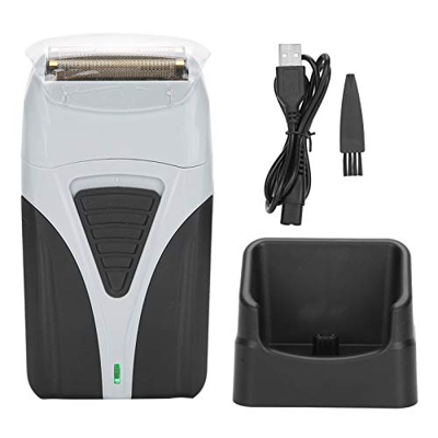 Maquinilla de Afeitar Eléctrica, Afeitadora Eléctrica Impermeable Recargable con Afeitado Húmedo Y Seco, Soporte de Carga, Recortadora de Barba Inalám