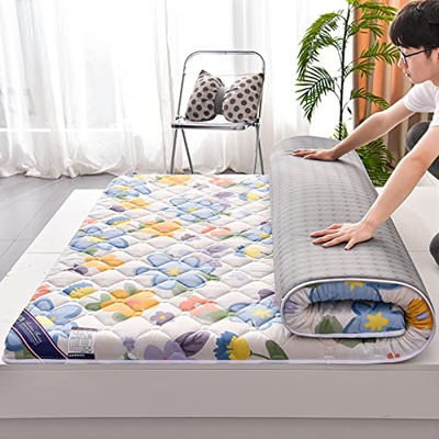 YIbing Colchón De Futón, Colchón De Tatami Doble Individual Plegable Suave Y Cómodo, Colchón De Suelo Japonés Acolchado, Colchón De Cama Acolchado,BB,