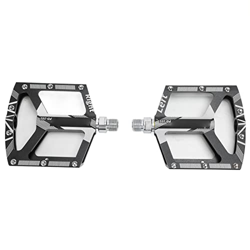 Keenso Pedales de Ciclismo de Bicicleta de 2 Piezas, Pedales Ultraligeros de Bicicleta para Bicicletas de Montaña, Bicicletas de Carretera(Negro) precio