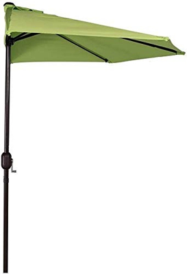 Grand Parasol de Jardin/Parasol de Balcon/Demi-Parasol/Pare-Soleil/Semi-circulaire/élevateur à manivelle/ventilé/270cm/f