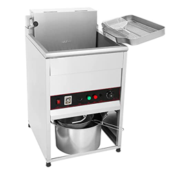 Freidora eléctrica vertical al aire libre, fryers profundas de 40 l de gran capacidad, freidora profunda portátil con bandeja y canasta, for papas fri precio