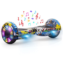 E-RIDES Hoverboard niños 6.5",Patinete Eléctrico Autoequilibrio,Hoverboards Patinete Smartgyro,Altavoces Bluetooth Luces LED Motor 500W,Regalos para N en oferta