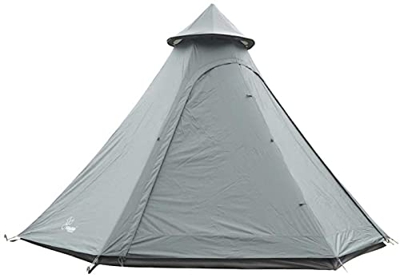 Tienda Tipi Impermeable de Doble Capa para Acampar al Aire Libre, Tienda Familiar de 3,1 M/10 pies, Tienda India piramidal con Suelo Fijo