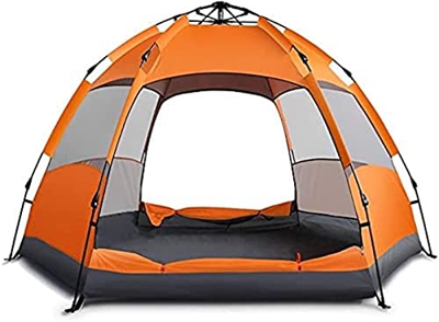 Tiendas de campaña refugios Tienda de campaña emergente Ultra Grande para 5 a 7 Personas | Tienda de campaña hidráulica Hexagonal de Apertura automáti