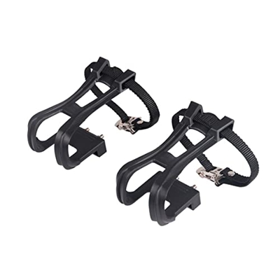 QINGCHEN Sun MS Pedales de Punta de Bicicleta Pedales de Clip de Clips Clips Bicycle Cycling Road con jaulas de montaña de Nylon Compatible con Correa