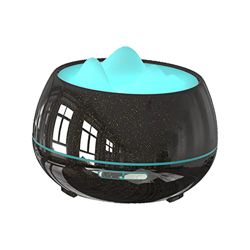 LOVIVER Difusor de Aceite Esencial nebulizador, humidificador de Aire, Interruptor de Seguridad de Apagado automático, Niebla fría, luz, Negro precio
