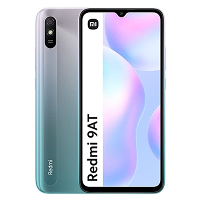 Xiaomi Redmi 9AT - Smartphone 2GB 32GB, Pantalla HD de 6.53",MediaTek Helio G25, batería 5000mAh, Cámara Trasera de 13MP Al, Azul Glacial