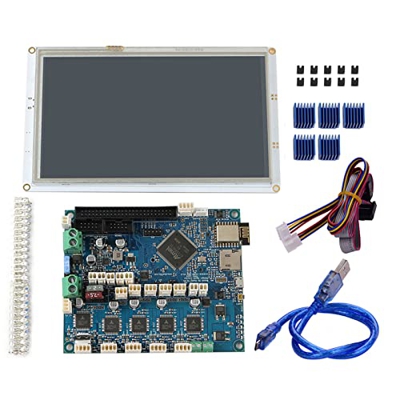SHUAIGUO Piezas de la impresora 3D Clone Duet 2 Wifi V1.04 Duetwifi Tarjeta madre electrónica avanzada de 32 bits con panel de 7 pulgadas Panel de con