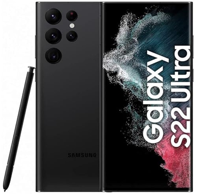 Galaxy S22 Ultra 5G – Teléfono móvil Libre, Factory Unlocked/SIM Free – SM-S908N – 512 GB, Smartphone Android, Phantom Negro (Versión Internacional Co