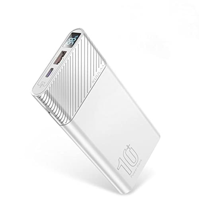 JLWS Power Bank 10000 mAh PowerBank de Carga portátil Poverbank 10000 mAh USB Cargador de batería Externo para Xiaomi Mi 10 iPhone