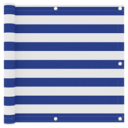 Pantalla de Privacidad para Patio, Pantalla de Balcón Blanca Y Azul para Balcón de Patio Trasero características