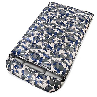 Jrechio Bolso de Dormir Doble Tamaño Queen Empresa Impermeable Bolsa de Dormir Buena Ligera for Acampar El Clima Fresco Mochilero Senderismo zhengqian