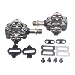 QINGCHEN Sun MS Compatible con Pedales de Bicicleta de montaña Pedalen Clip de Bicicleta Paddle Cadds Tacos de reposapiés Compatible con rodamientos d precio
