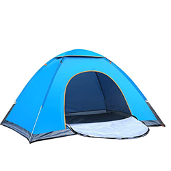 Tienda de campaña familiar, tienda emergente automática Tienda de campaña impermeable y de protección con bolsa de transporte, para 2-3 personas Campi características