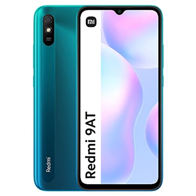 Xiaomi Redmi 9AT - Smartphone 2GB 32GB, Pantalla HD de 6.53",MediaTek Helio G25, batería 5000mAh, Cámara Trasera de 13MP Al, Aurora Verde