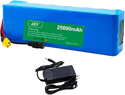 GZYHDC Alta Capacidad 48V 25AH 13S3P Batería de Litio de Litio de Litio para Scooter de Bicicleta eléctrica de Bicicleta E de 350W ~ 1000W con Descarg