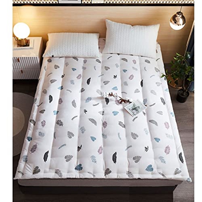 BAIHOGI Futon Plegable-Tatami Japones,Colchón De Tatami Grueso Dormir,Colchón Portátil para Acampar,colchn de Doble Espesor Individual para Alfombrill