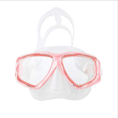 QHYXT Gafas de Buceo con máscara de esnórquel, Gafas de Buceo panorámicas con película antifugas, para Adultos/esnórquel/Buceo/natación (Rosa)