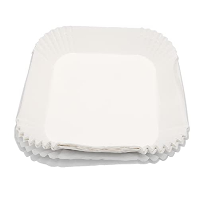 Revestimiento de freidora de aire, 100 piezas de papel desechable para freidora de aire, papel de hornear desechable antiadherente para freidora de ai