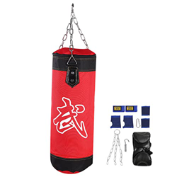 Alvinlite Saco de Boxeo Pesado, Saco de Boxeo sin Relleno, Saco de Boxeo de Entrenamiento con Cadena Hueca, Ideal para Entrenamiento de Muay Thai, Con en oferta