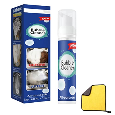 Malwe Bubble Cleaner, Bubble Bleaner Foam, All Purpose Bubble Cleaner for Grill, Oven, Stove, Pots (100ml)