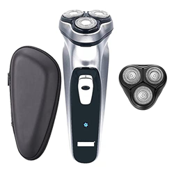 Cabello Clipper Shaver eléctrica for hombres Máquina de afeitar de barba de barba USB Razor eléctrico de cabezal de rotación 3D de hombres recargable  características