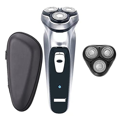 Cabello Clipper Shaver eléctrica for hombres Máquina de afeitar de barba de barba USB Razor eléctrico de cabezal de rotación 3D de hombres recargable 