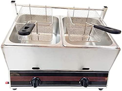 Freidora De Gas 22L De Doble Cilindro, Gran Capacidad, Freidora De Grasa Profunda, Material De Acero Inoxidable, Quemador De Calefacción por Infrarroj características
