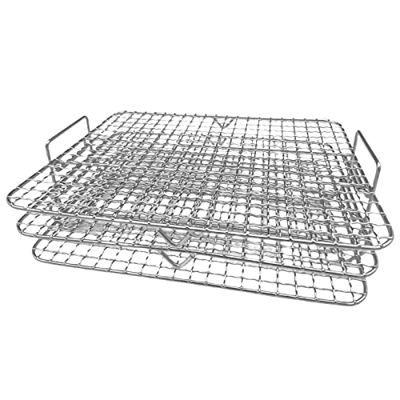 SM SunniMix Estante deshidratador de material acero inoxidable, estante para, estante para freidora de para, suministro, Los 25x20x8cm
