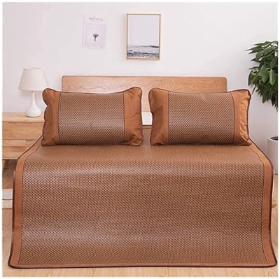 DYCIN Alfombras para Dormir de Verano Alfombra de Cama de bambú enfriando Alfombrilla for Dormir, colchón Plegable de bambú y Alfombra de bambú para e