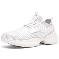 DYKHMATE Zapatillas de Deportes Mujer Ligero Transpirable Running Zapatos para Correr Gimnasio Casual Sneakers (Blanco,37.5 EU) precio
