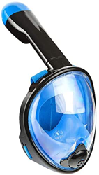 QHYXT Buceo Buceo Snorkel Plegable Full Dry Silicona Ajustable (Azul X) precio