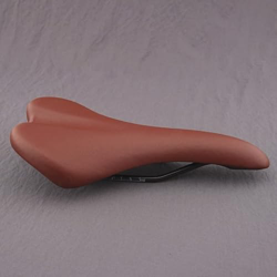 xinlinlin Patrón de Fibra de Carbono Retro Asiento de Asiento Bicicleta CLORURO DE POLIVINILO Surface High Carbon Steel Bow Saddle Bike de Engranaje F características
