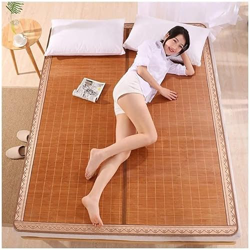 Alfombras para dormir de verano Colchoneta de cama de bambú Mat de dormir Mat de sueño Summer for dormir Mat de bambú de bambú de bambú de bambú almoh en oferta