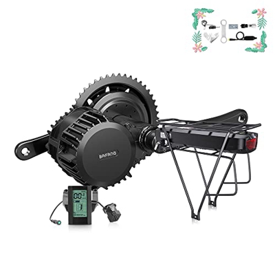 BAFANG Kit de Motor de accionamiento Medio 250W 350W 500W 750W 1000W BBS01B BBS02B G340 BBS-HD G320 36V 48V 52V, Kit de Conversión de Bicicleta Eléctr