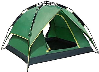 Tienda de campaña de Doble Capa para 3 a 4 Personas, Tienda de campaña Impermeable con 2 Puertas, Ventana de Malla ventilada, para Senderismo y Campin