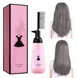 3-Second Hair Straightening Cream 150ml, Keratin Straight Hair Cream, Hair Straightener Treatment With Brush, Hair Straightening Treatment For Curly H en oferta