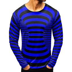 Camisetas Manga Larga Hombre Camiseta de Manga Larga con Cuello Redondo y Estampado Digital Abstracto Deportivo Casual para Hombre MT0141 características