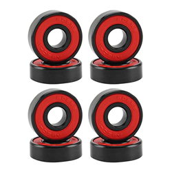 SSIJK 8 PCS 608 Rodamientos de Bolas de cerámica Ajuste Resistente al Desgaste de Alta Velocidad for Patines de patín Rueda (Color : Black White) características