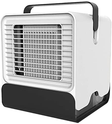 Aire Acondicionado Portatil Enfriador de aire portátil, mini aire acondicionado humidificador con DIRIGIÓ Luz nocturna, refrigeradores de evaporación  en oferta