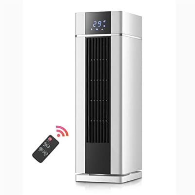 Calentadores de espacio para uso en interiores Calentador de torre de espacio de cerámica: calentador portátil eléctrico de 2000 W con termostato, tem