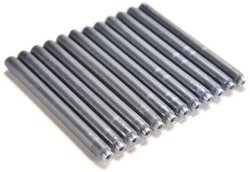 6 cartuchos de tinta de tamaño estándar para pluma estilográfica, tinta negra, recargas para bolígrafo de caligrafía, azul, útil y práctico características