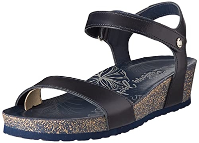 Panama Jack Capri, Sandalias de cuña Mujer, Marino B9, 39 EU