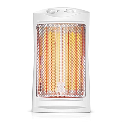 Calentadores de espacio para uso en interiores Calentador de tubo de cuarzo: calentador de interior eléctrico for hogar, oficina - 2 configuraciones d