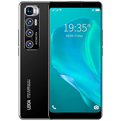 Android Phone RAM Screen Unlock Inch Android 6.0 + Face Smartphone 6.8 ROM 8G 1G Pro Full Smartphone (negro, talla única)