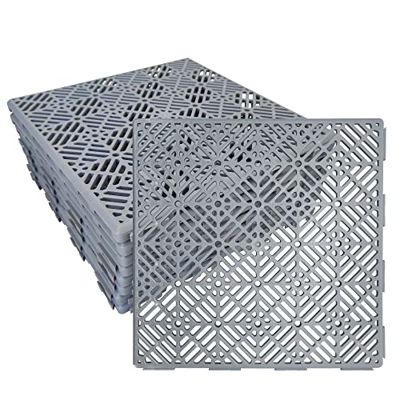 Losetas de Plastico jardin. Pack 16 Losetas Jardin para Suelo Terraza Exterior 30 x 30 cm Baldosas Jardin Desmontables Exterior para Caseta Piscinas T
