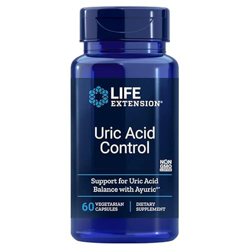 Life Extension, Uric Acid Control (Control del Ácido Úrico), Terminalia bellirica 500mg, 60 Cápsulas veganas, Probado en Laboratorio, Sin Gluten, Vege precio