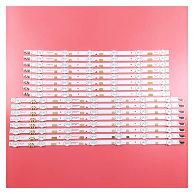 YAKESTYLE Piezas reemplazables- dieciséis PCS LED Flight Strip Compatible con Samsung UE50JU6870 UE50JU6800 UE50JU6850 UE50JU6800K UA50JS7200 UN50JS72